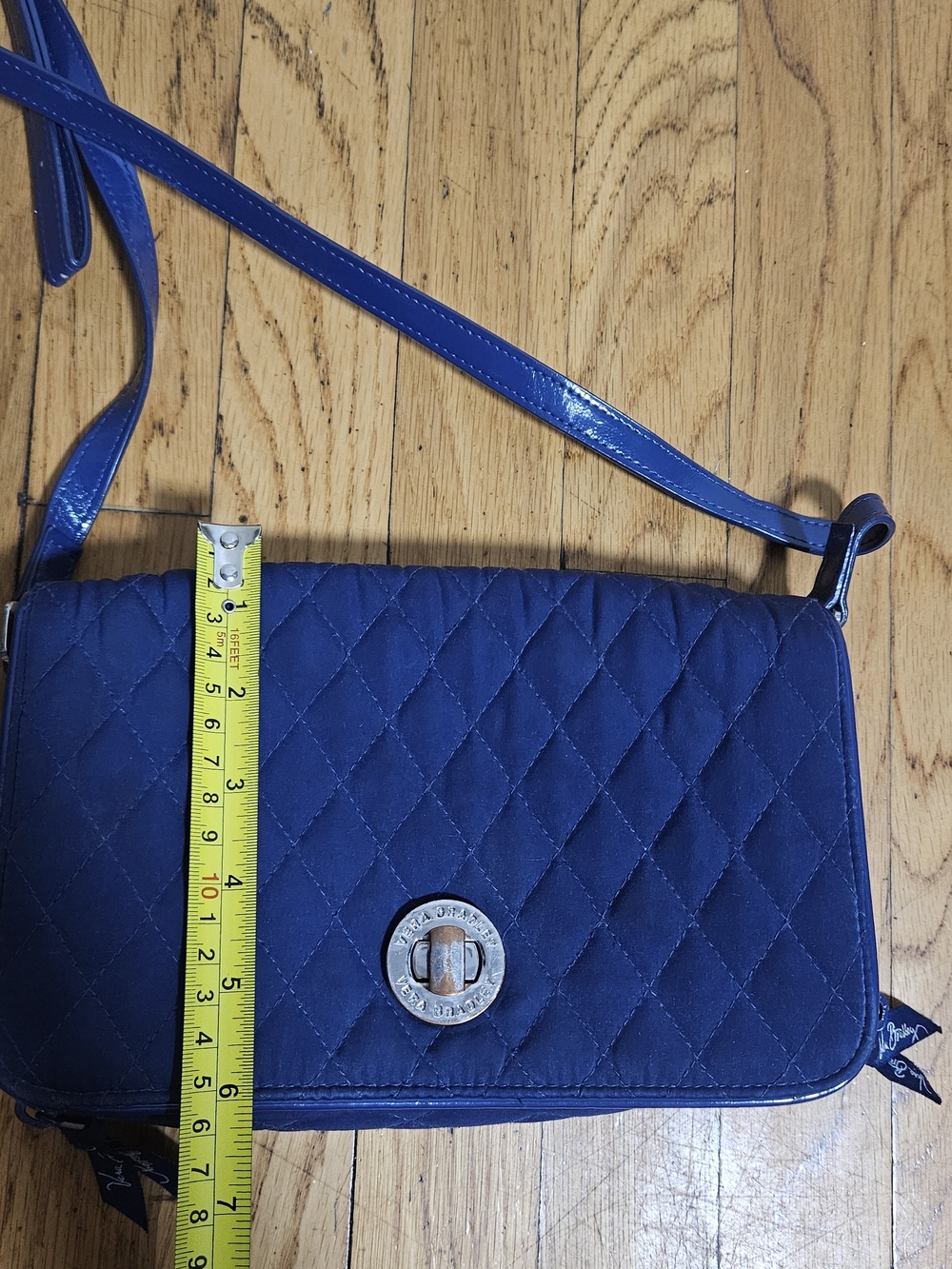 VERA BRADLEY Quilted Crossbody Shoulder Bag in Blue